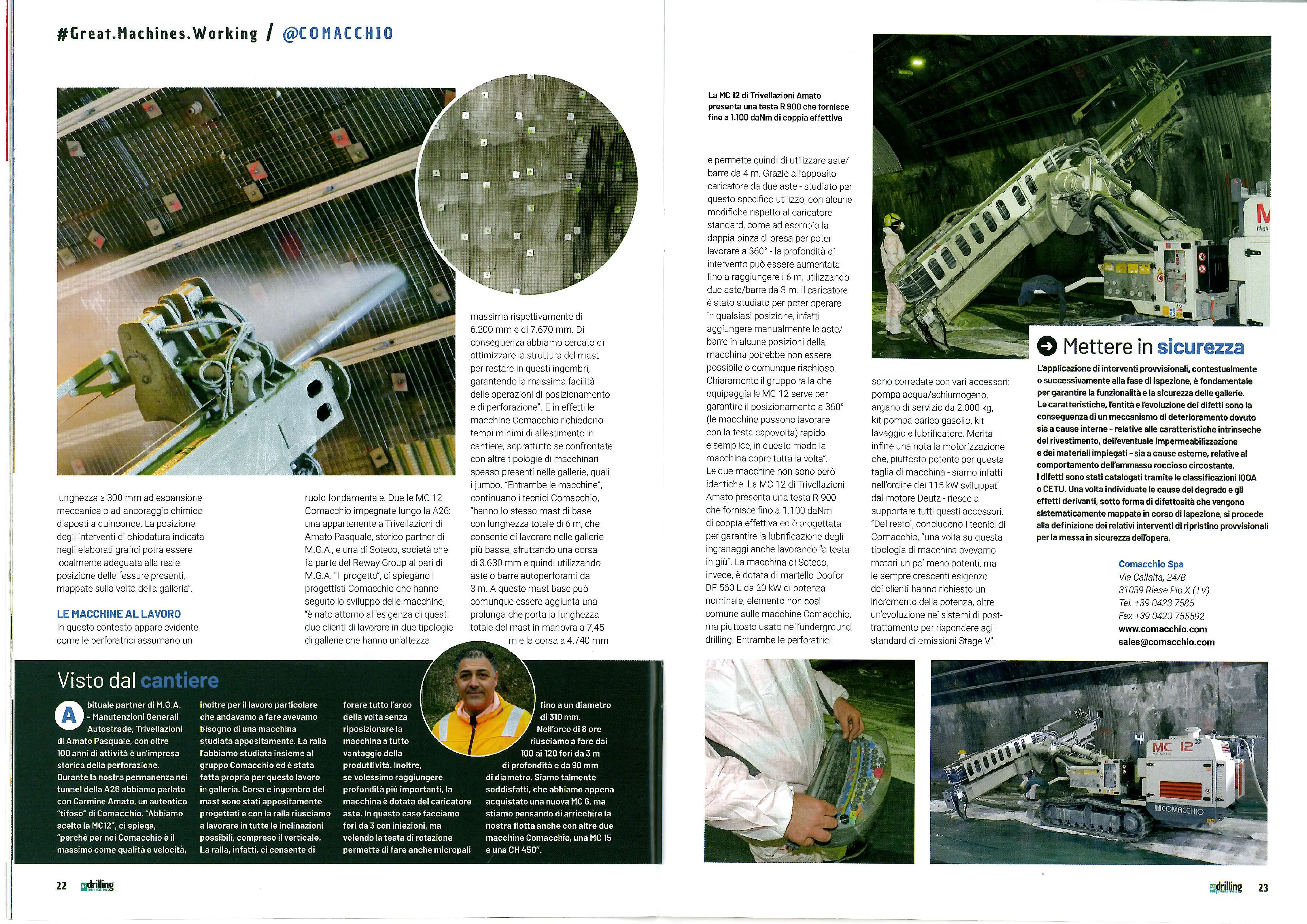 Aggiornamento parco macchine: arriva la nuova perforatrice